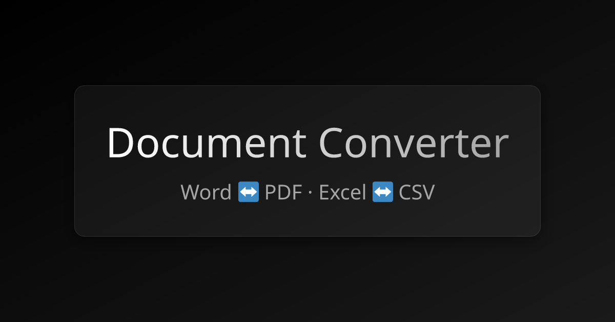 Document Converter | Online Tools
